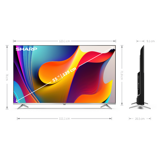 SHARP 55FP1KA 55 Inch 4K Ultra HD Quantum Dot TV