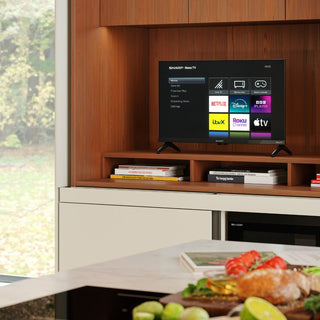 SHARP 24HD2225K 24 Inch HD Roku Smart TV with Freely