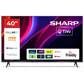 SHARP 40HE2245K 40 Inch Full HD TiVo Smart LED TV Frameless