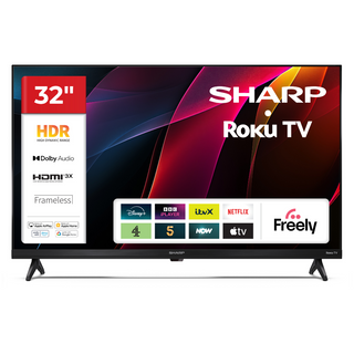SHARP 32HD2225K 32 Inch HD Roku Smart TV with Freely