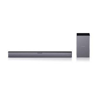 SHARP 2.1 Soundbar - 160W Slim Wireless Bluetooth Soundbar With Subwoofer