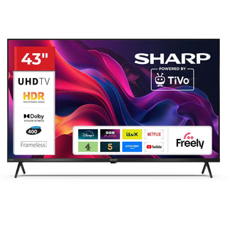 SHARP 43GK4245K 43 Inch 4K Ultra HD TiVo Smart LED TV Frameless