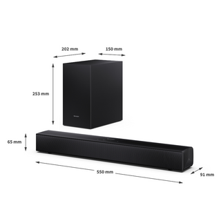 SHARP HT-SBW121K 2.1 Bluethooth Soundbar with Subwoofer