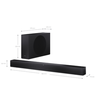 SHARP 2.1 Dolby Atmos / DTS Virtual:X Soundbar with Slim Wireless Subwoofer