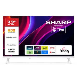 SHARP 32HE2245KW 32 Inch HD TiVo Smart TV Frameless - White