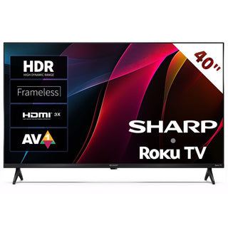SHARP 40HD2225K 40 Inch Full HD Roku Smart TV with Freely