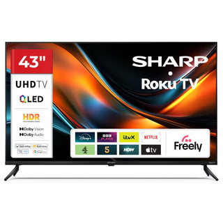 SHARP 43HJ6225KB 43 Inch 4K Smart Roku TV
