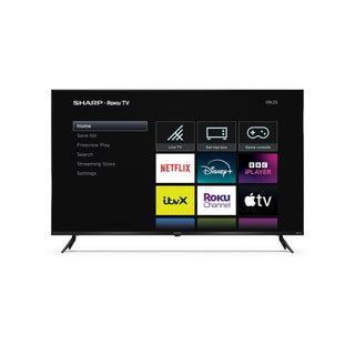SHARP 50HJ6225KB 50 Inch 4K UHD Quantum Dot Smart Roku TV
