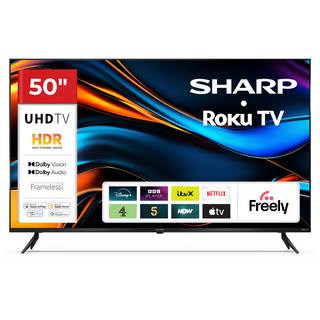 SHARP 50HJ4225K 50 Inch 4K Ultra HD Roku Smart TV with Freely