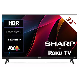 SHARP 32HD2225K 32 Inch HD Roku Smart TV with Freely