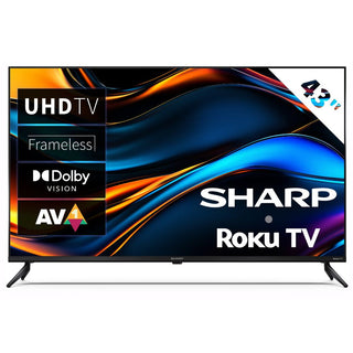 SHARP 43HJ4225K 43 Inch 4K Ultra HD Roku Smart TV with Freely