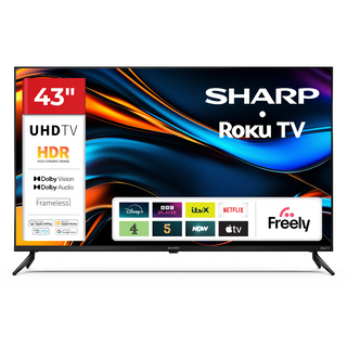 SHARP 43HJ4225K 43 Inch 4K Ultra HD Roku Smart TV with Freely
