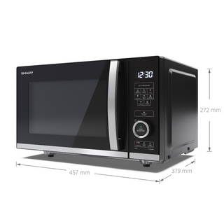 SHARP 20 Litre 800W Semi-Digital Flatbed Solo Microwave Oven