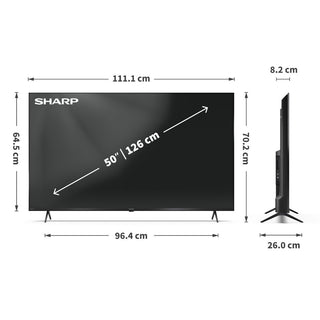 SHARP 50HM5245K 50 Inch 4K Ultra HD TiVo Smart QLED TV Frameless
