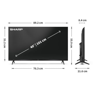 SHARP 40HE3245K 40 Inch Full HD TiVo Smart QLED TV Frameless