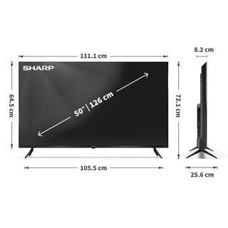 SHARP 50HJ4225K 50 Inch 4K Ultra HD Roku Smart TV with Freely