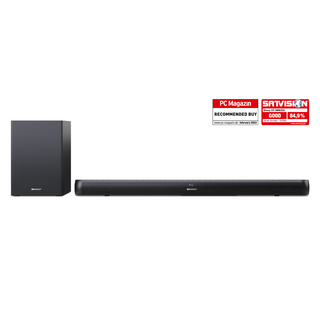 SHARP 2.1 Soundbar - 200W Slim Speaker With Wireless Subwoofer