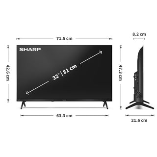 SHARP 32HE2245K 32 Inch HD TiVo Smart LED TV Frameless