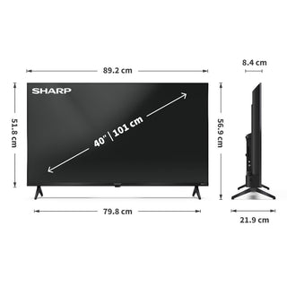SHARP 40HD2225K 40 Inch Full HD Roku Smart TV with Freely