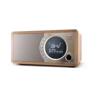 SHARP 6W DAB+ and FM Digital Radio with Bluetooth, LED Display and Alarm Clock