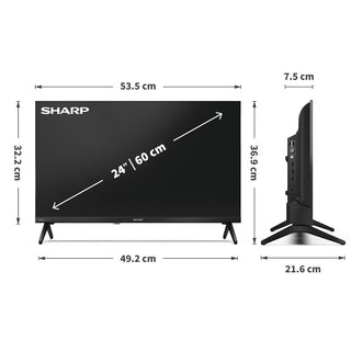 SHARP 24HE2245K 24 Inch HD TiVo Smart TV Frameless