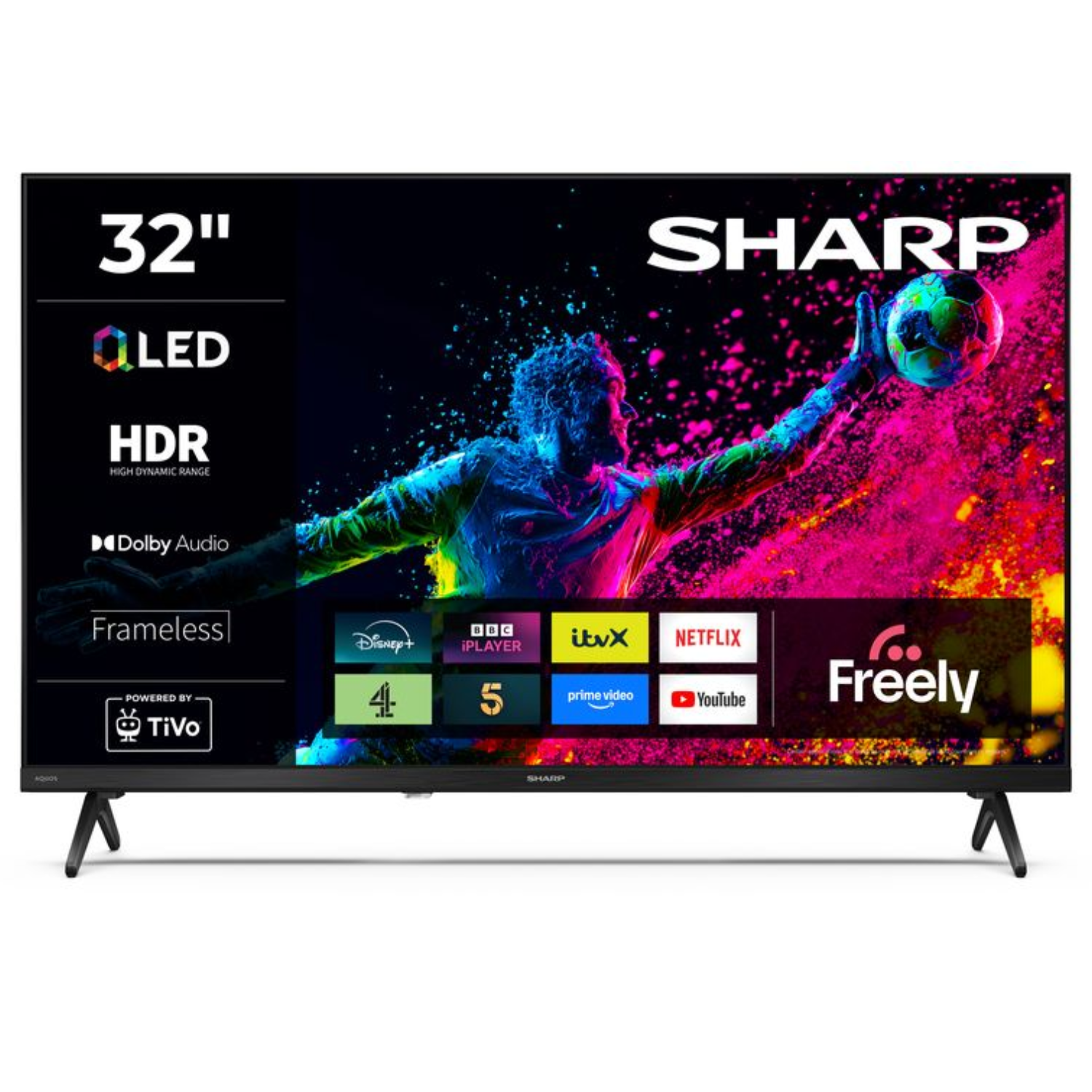 SHARP 32HE3245K 32 Inch HD TiVo Smart QLED TV Frameless – Sharp SHARP 32HE3245K 32 Inch HD TiVo Smart QLED TV Frameless – Sharp