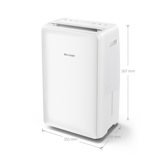 SHARP Portable Home and Office Dehumidifier with 16 Litre Capacity