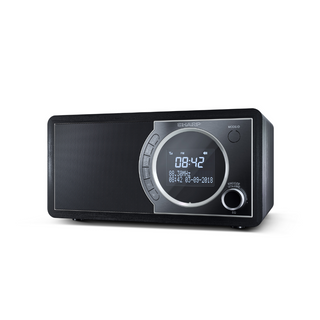 SHARP 6W DAB+ and FM Digital Radio with Bluetooth, LED Display and Alarm Clock