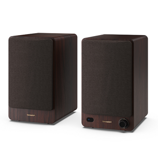 SHARP 2-way Active Bookshelf Speakers with Bluetooth, USB Playback, Optical, AUX & RCA input