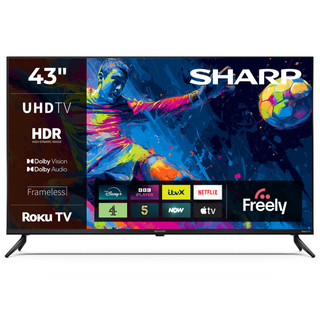 SHARP 43HJ4225K 43 Inch 4K Ultra HD Roku Smart TV with Freely