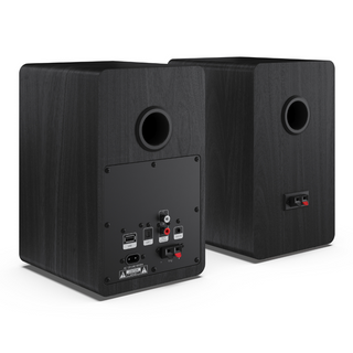 SHARP 2-way Active Bookshelf Speakers with Bluetooth, USB Playback, Optical, AUX & RCA input