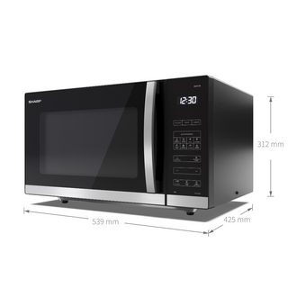 SHARP 30 Litre 900W Digital Flatbed Solo Microwave Oven with Inverter Technology