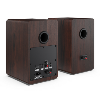 SHARP 2-way Active Bookshelf Speakers with Bluetooth, USB Playback, Optical, AUX & RCA input