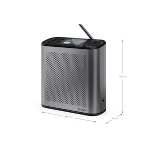 SHARP DR-P530(GY) Osaka Portable Digital Radio - Grey