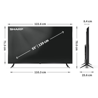 SHARP 55HJ4225KB 55 Inch 4K Ultra HD Roku TV