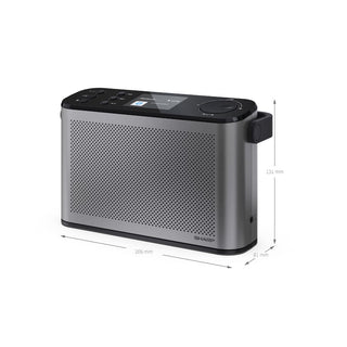 SHARP DR-P540(GY) Osaka Stereo Portable Digital Radio - Grey